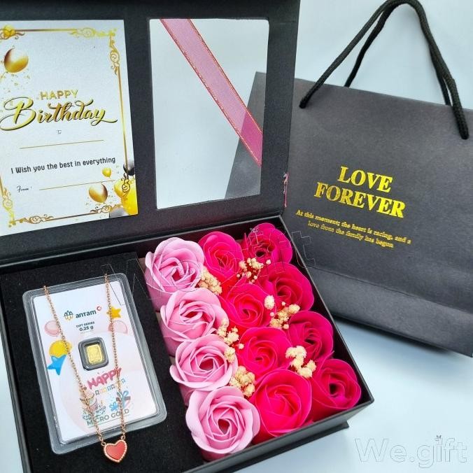 Kado Hampers Anniversary, Wedding, Birthday Gift, & Emas Antam DVS