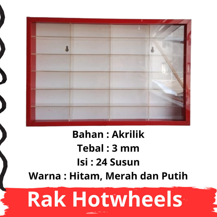 RAK HOTWHEELS ISI 20 AKRILIK/ TEMPAT HOTWHEELS AKRILIK / HOTWHEELS