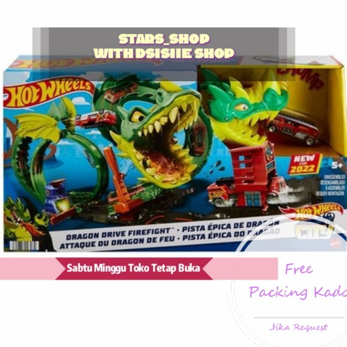 HOT WHEELS CITY DRAGON DRIVE FIREFIGHT ORIGINAL / TRACK HOTWHEELS