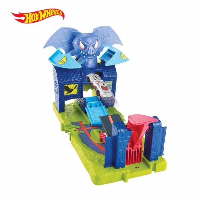 HOT WHEELS CITY BAT MANOR ATTACK VEHICLE PLAYSET