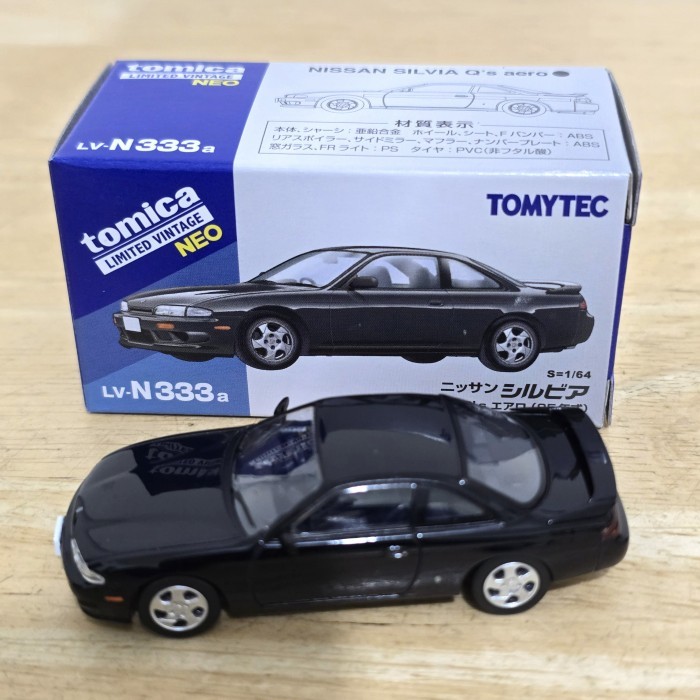 TLV NISSAN SILVIA QS AERO LV N333A TOMICA LIMITED VINTAGE NEO HOBBY KOLEKSI MOBIL MAINAN MINI SCALE