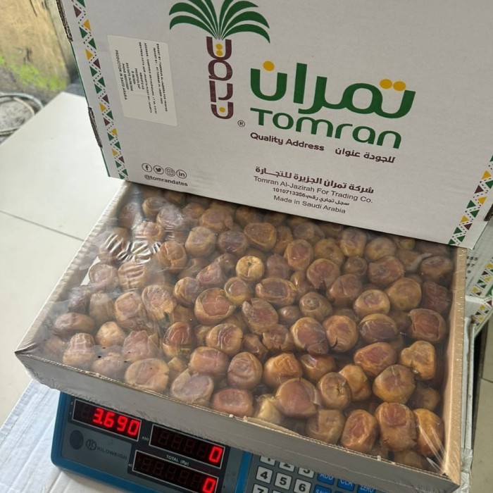 

Kurma Sukari Premium Wraping Tomran 3 Kg Lembut Lumer