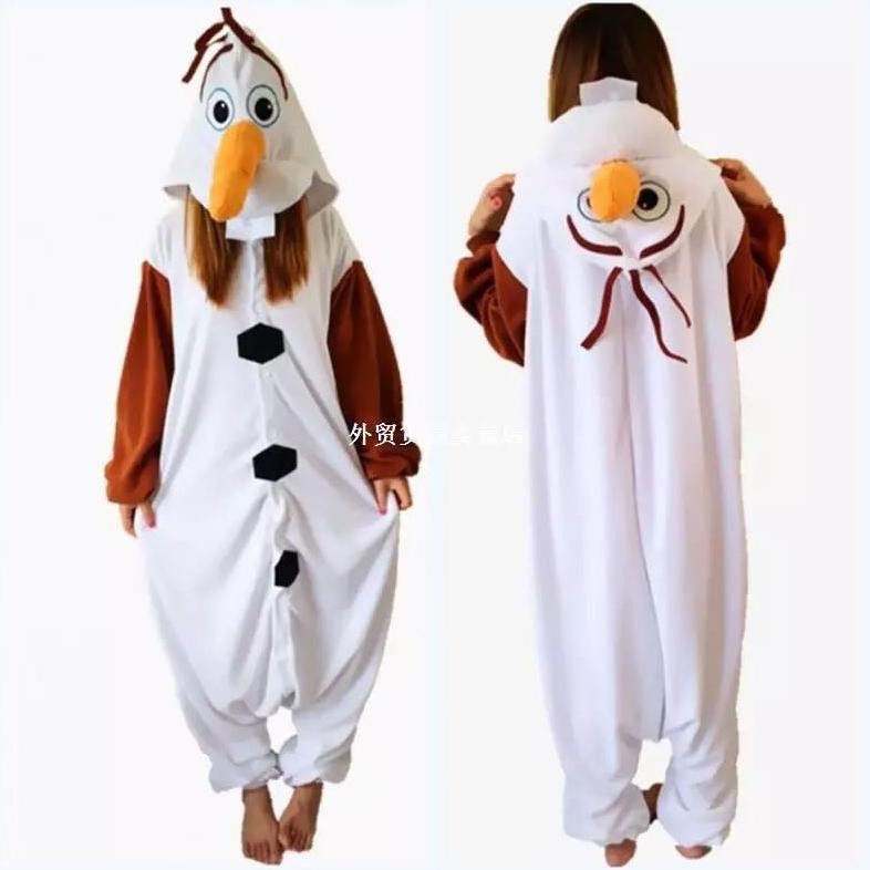 BAJU ONESIE BONEKA OLAF FROZEN KOSTUM PESTA COSPLAY