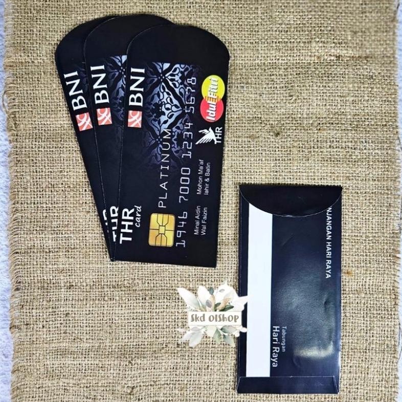 

ORIGINAL 100 lembar Amplop lebaran idul fitri katakter Atm HK ukuran panjang/besar lea