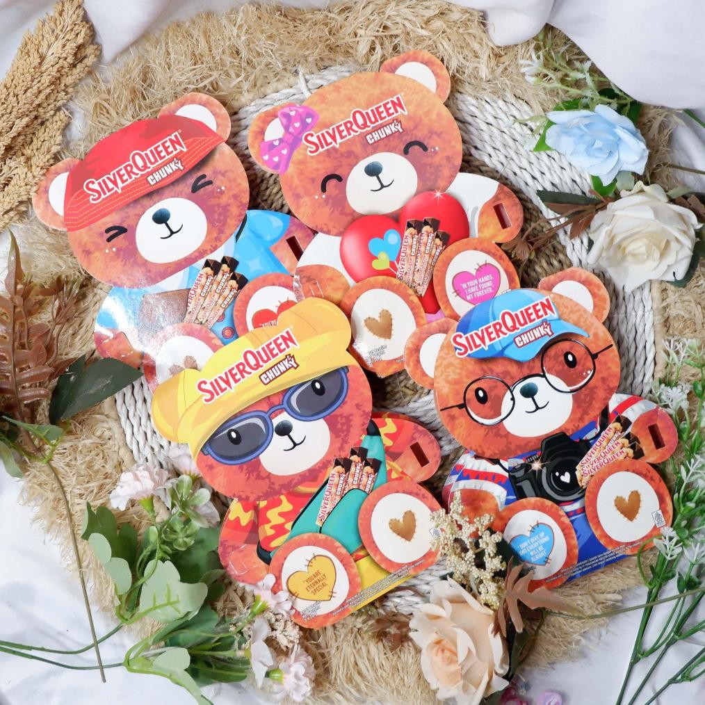 

TERLARIS Kado Valentine / Gift Box Valentine / Kado Ulang Tahun Cewek/ Valentine 2025 / SilverQueen Bear fb-4