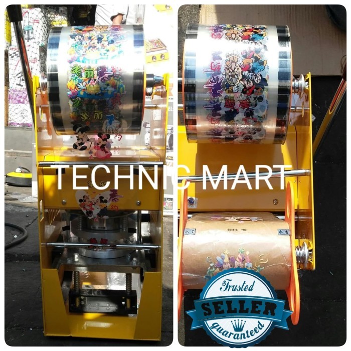 CUP SEALER MANUAL DIGITAL COUNTER POWERPACK + ROLL PLASTIK