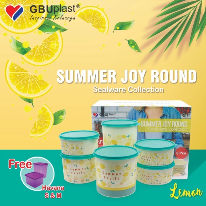 TOPLES SEALWARE SUMMER JOY ROUND SET GBU PLAST