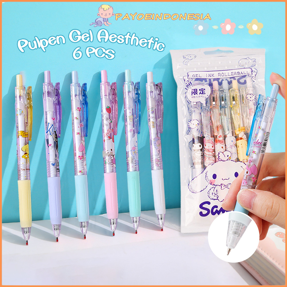 

Promo Payoe Pulpen Gel Mekanik 6Pcs/Set Pulpen Aesthetic 0.5Mm Ballpoint Motif Lucu Diskon
