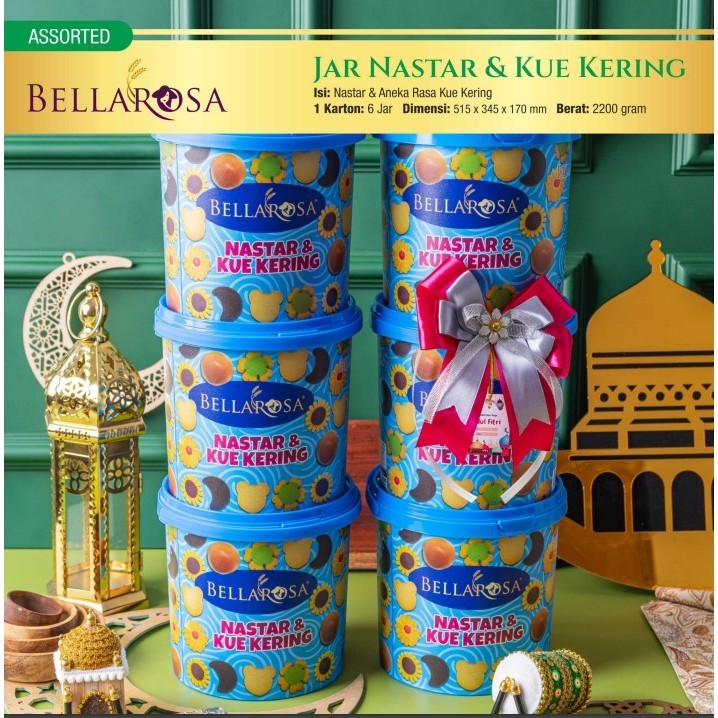 

BEST DEALS Hampers Parcel Lebaran Ramadhan idul fitri Bellarosa Series Toples Kue kering Kacang