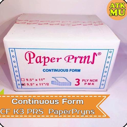 

Kertas Continuous Form 9,5" x 11"/2 3 PLY NCR K3 PRS PaperPryns