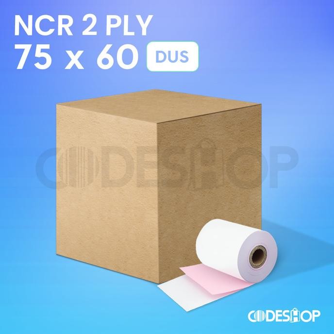 

( 1 DUS ) Kertas Kasir NCR 2 Ply Uk. 75 x 60 mm