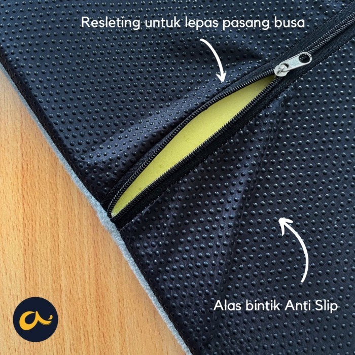 Free Ongkir Sajadah Polos Tebal Bulu Tipis PUTIH KREM Aladeen - Dewasa Gratis Tas