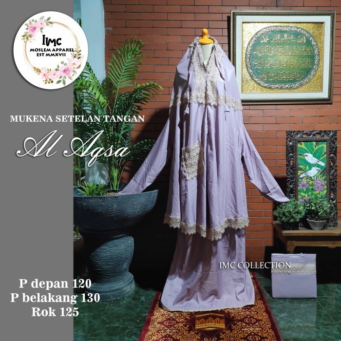 mukena setelan lengan al aqsa