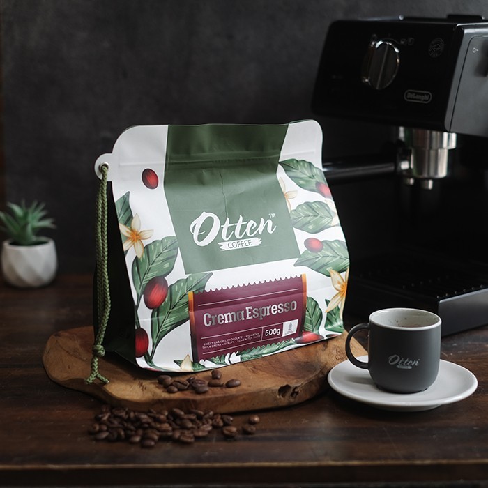 

Kopi Otten Coffee Crema Espresso 500 Gram Biji / Bubuk Kopi Espresso Blend