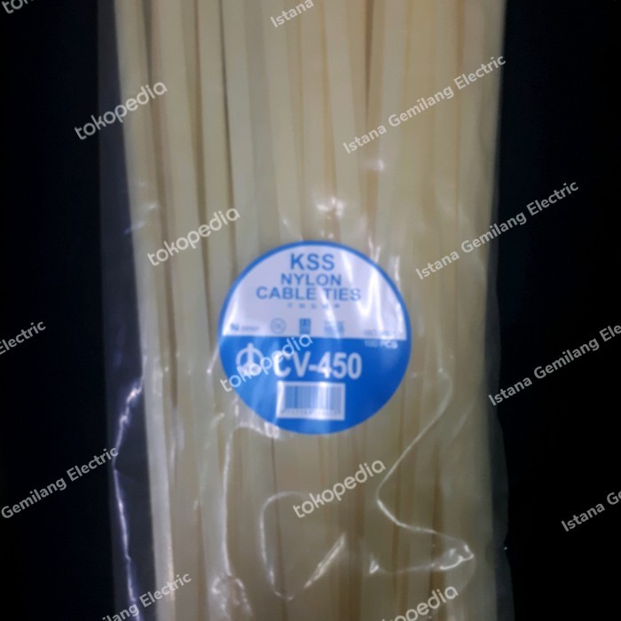 

Kabel Ties /ties cabel KSS CV-450 x 7,6 (Putih)