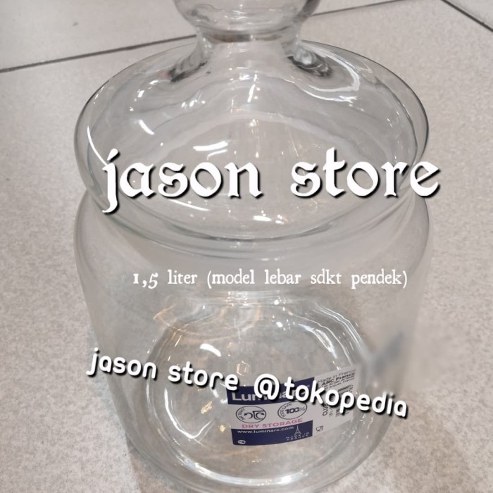 Toples kaca luminarc Club 1,5 liter (lebar)/Toples luminarc 1500 ml