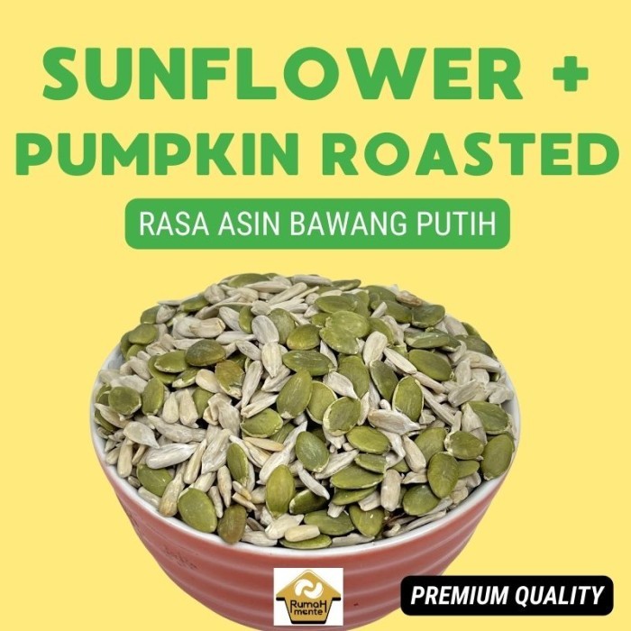 

HRG DISKON TRAILMIX SUNFLOWER SEED PUMPKIN SEED SALTED RASA ASIN 1KG
