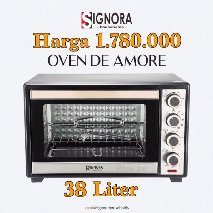 

Terlaris Oven De Amore Signora + Bonus Hadiah + Buku Resep Ready Stok
