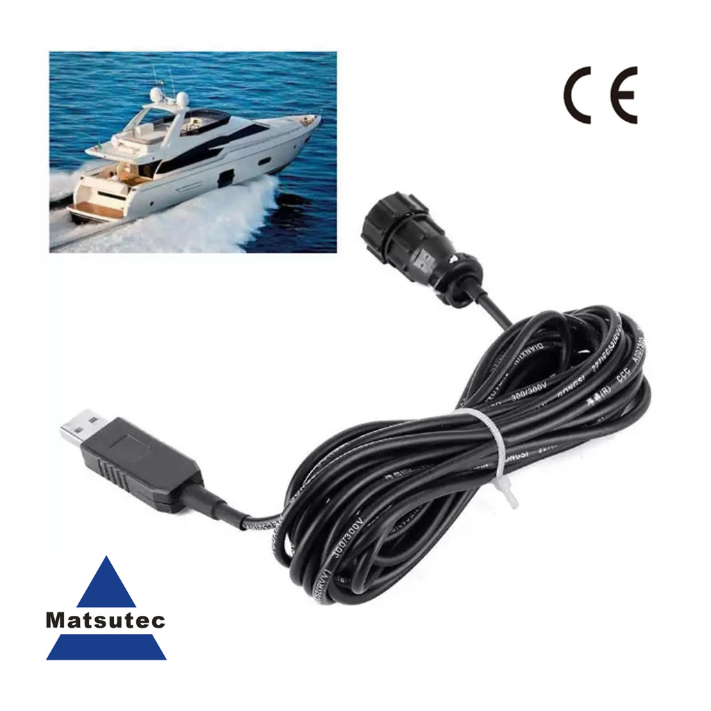 NPC-100 AIS Pilot Plug USB data cable 2 Meter IMO Standard AIS Pilot Plug interfaces USB 2.0 cable