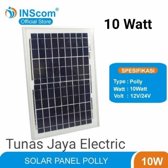Solar Panel / Panel Surya / Solar Cell 10WP POLY INSCOM