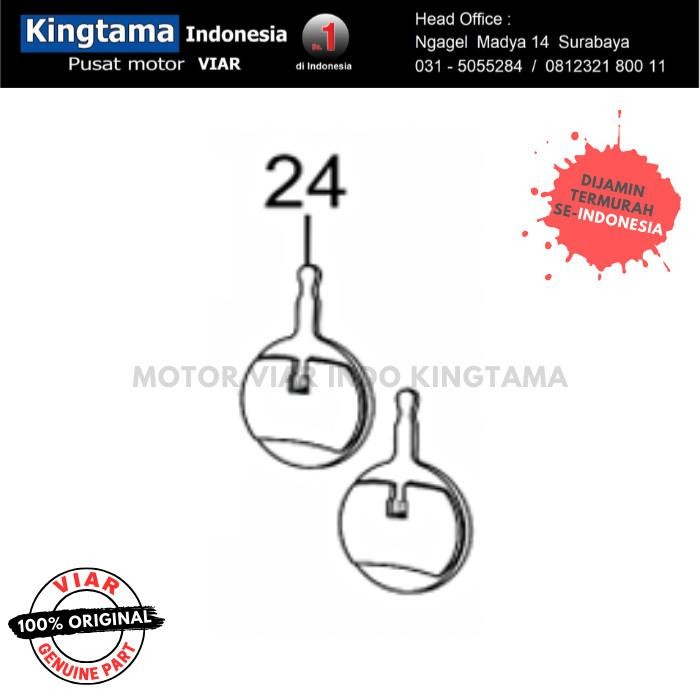 New 100% Originalll Pad Set Orion / Kampas Rem Depan Atau Belakang Sepeda Listrik Viar Orion Termura