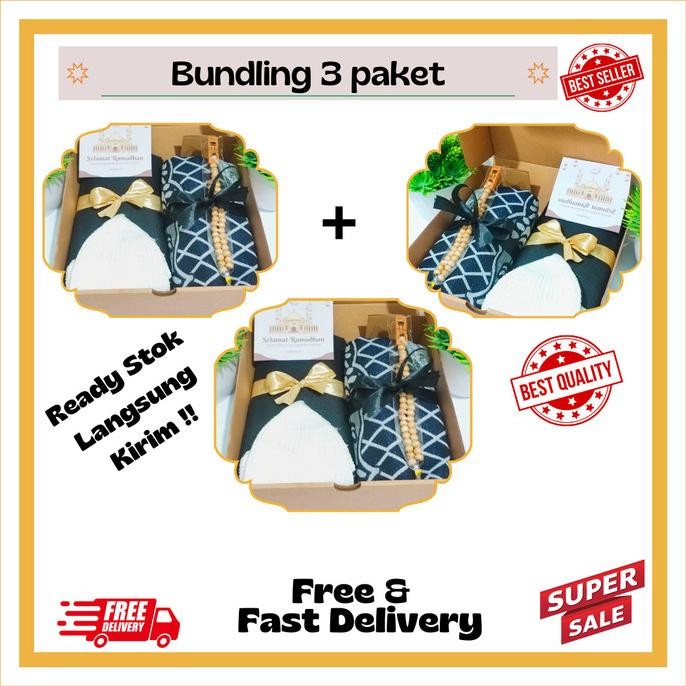 

Promo Terbaru!, Ready Stok 5 Paket Parcel Lebaran Cowok Hampers Alat Sholat Pria