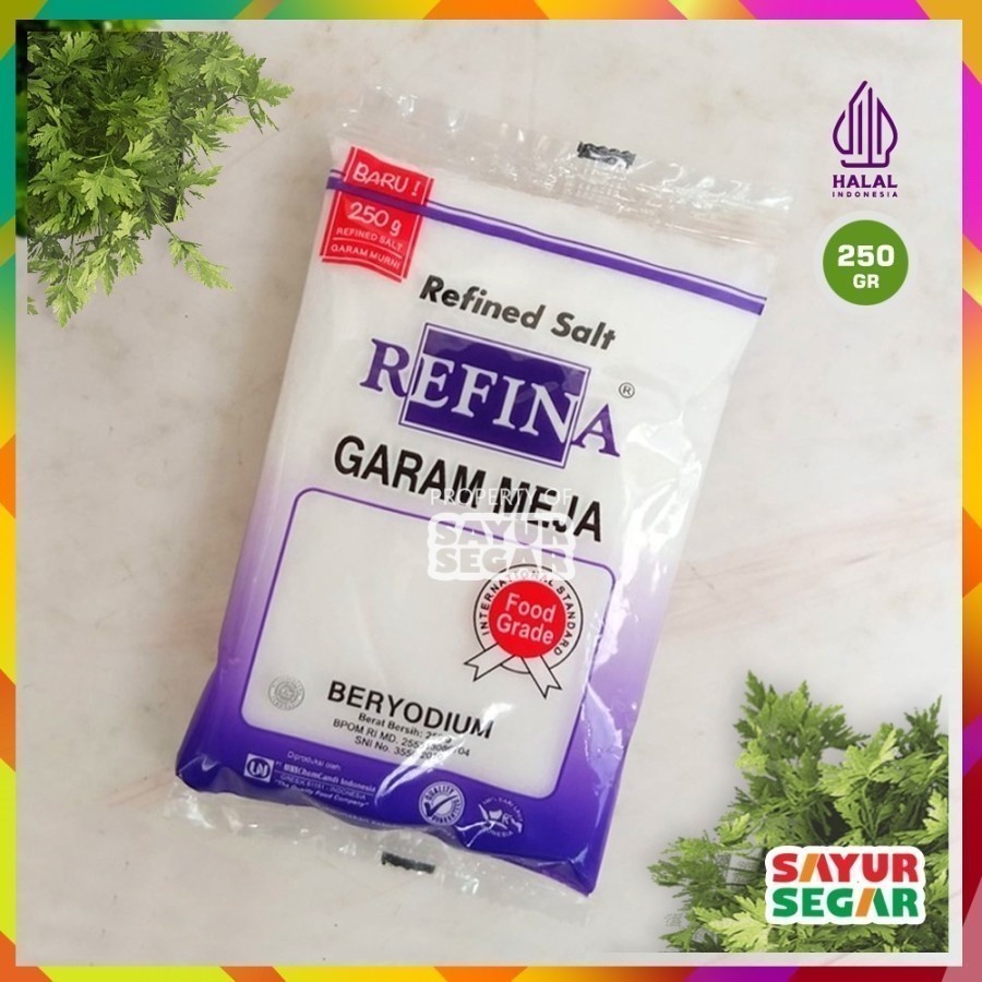 

Garam Meja Halus Refina Beryodium 250g Refined Salt