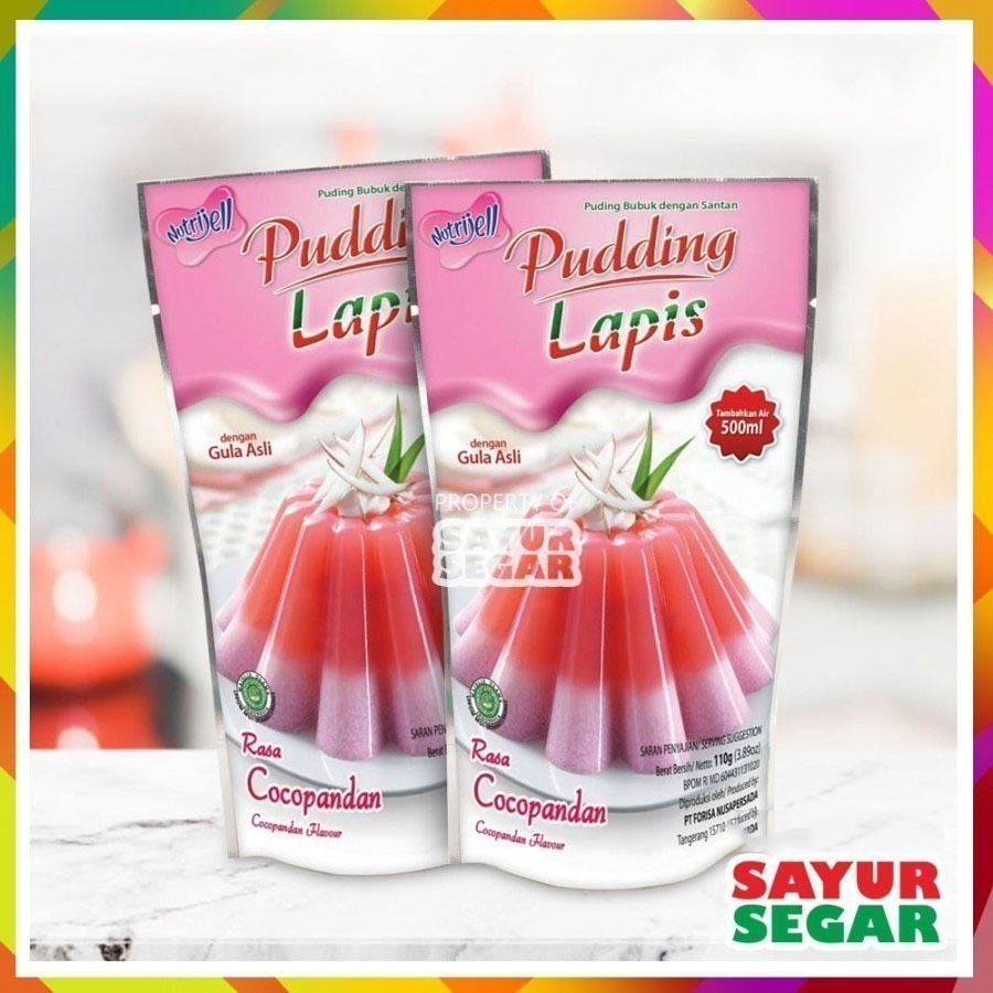 

Nutrijell Pudding Lapis [110G] Sachet - Cocopandan
