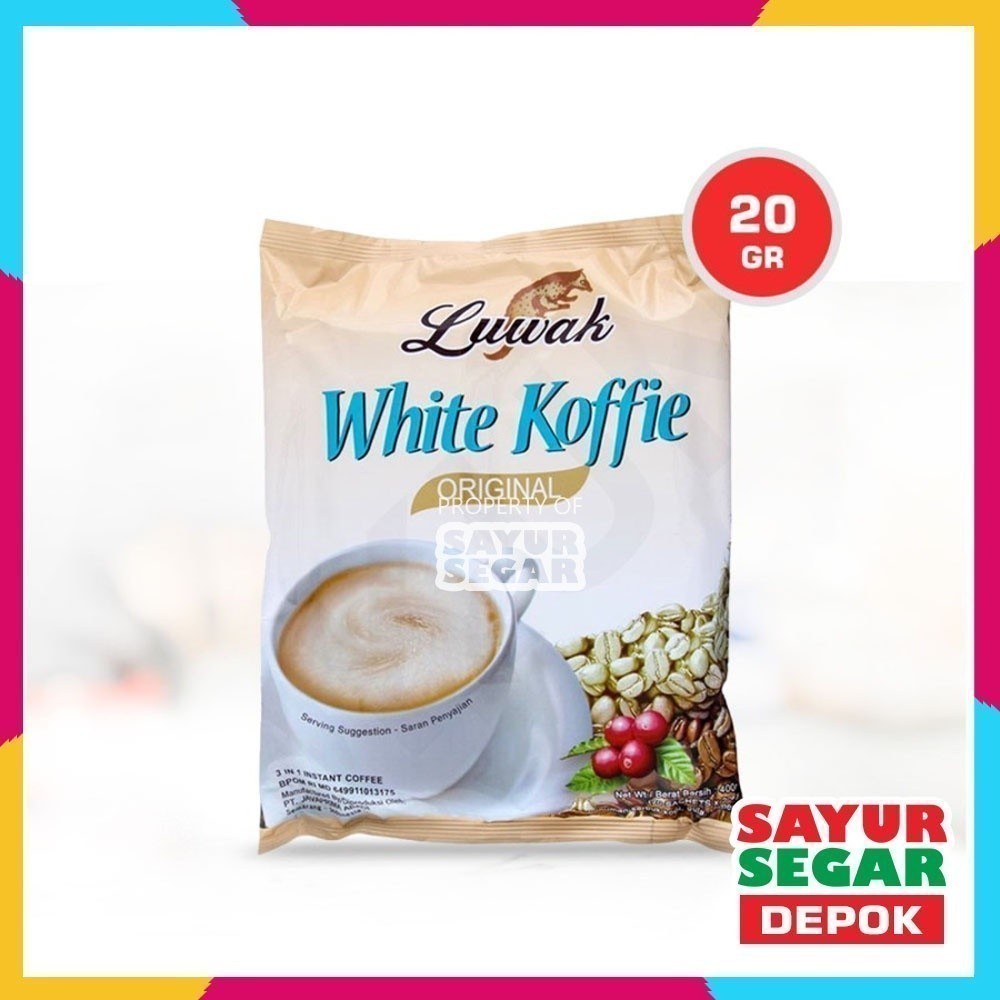 

LUWAK WHITE COFFIE ORIGINAL [20g] SACHET - KOPI LUWAK