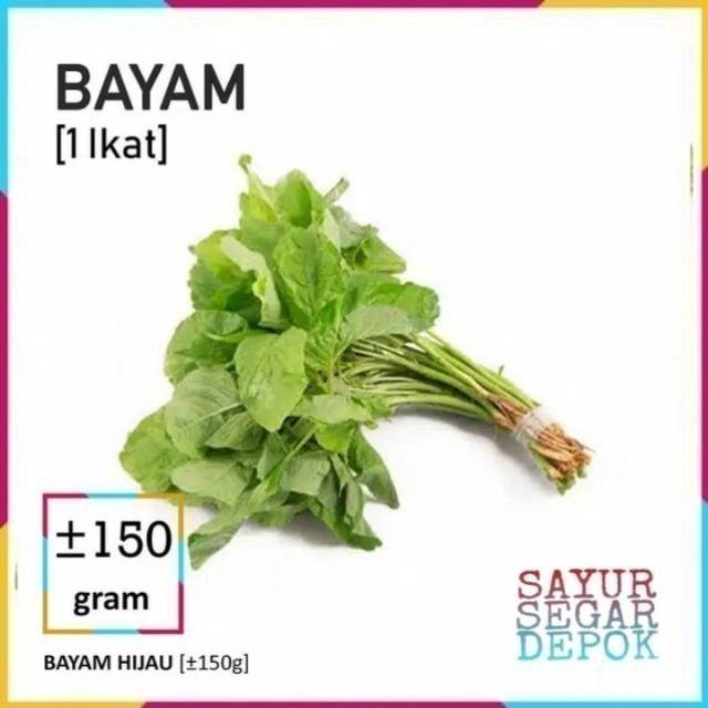 

BAYAM HIJAU SAYUR / SAYUR SEGAR DEPOK