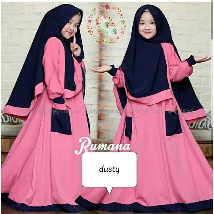 EJ475 GAMIS SYAIR'I ANAK / DRESS MUSLIM ANAK PEREMPUAN DISKON