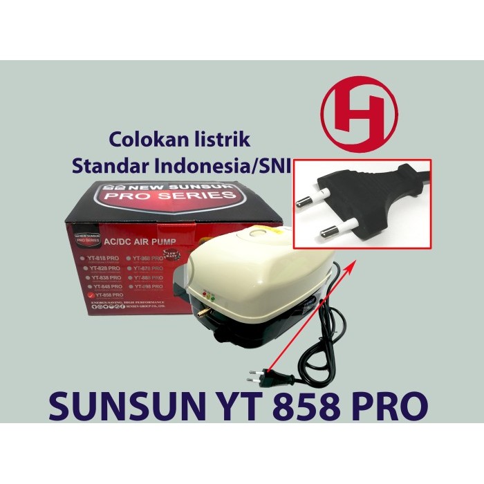 YT 858 AERATOR ACDC POMPA UDARA ACDC AQUARIUM KOLAM IKAN KOI