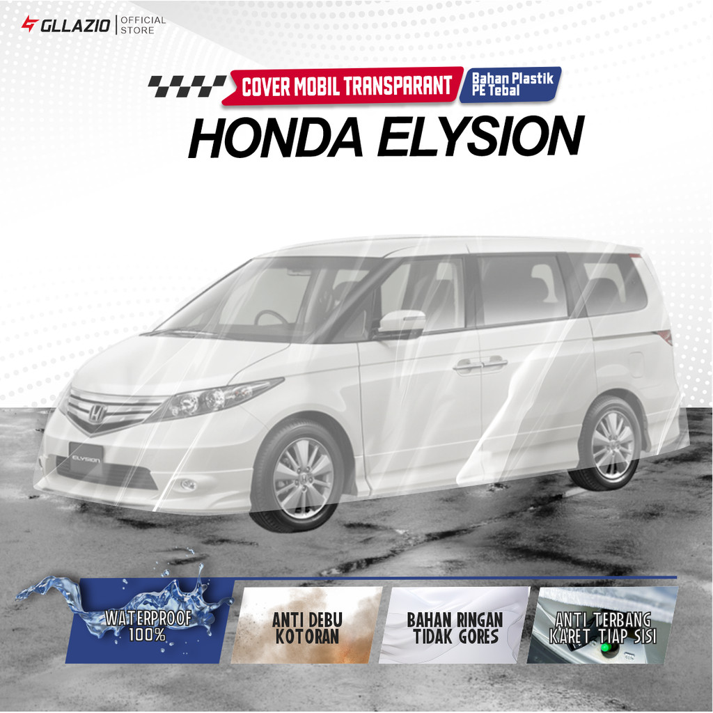 Body Cover Mobil Honda Elysion Transparan / Sarung Mobil Elysion Plastik / selimut Honda Elysion Wat