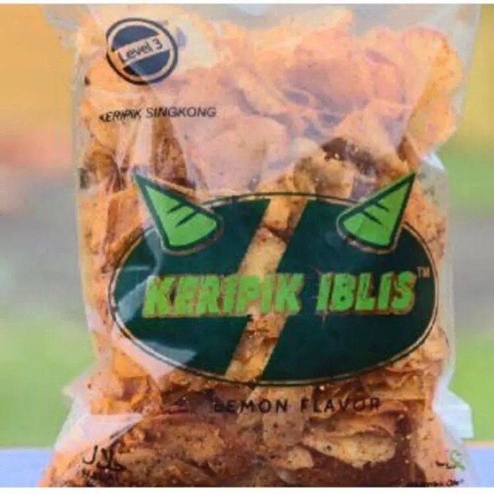 

TERPERCAYA KERIPIK IBLIS LEVEL 3 ISI 230 GR SAMA DGN KERIPIK RAWIT GALAK