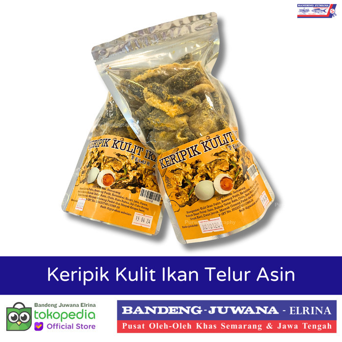 TERLENGKAP Keripik Kulit Ikan Telur Asin