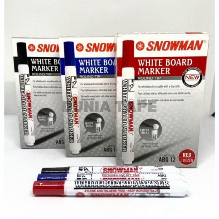 

spidol snowman whiteboard marker ABG-12