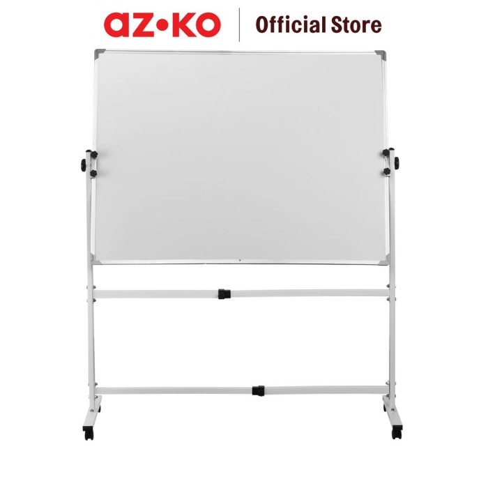 

AZKO Odi 90X150 cm Whiteboard 2 Sisi Dengan Roda Papan Tulis Spidol Perlengkapan Kantor Dan Sekolah