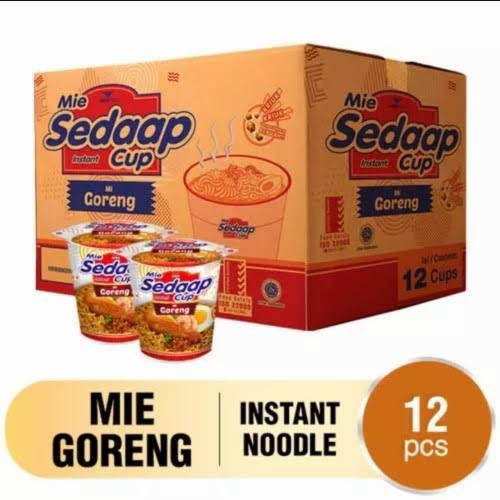 

PROMO / BEST SELLER / 1 DUS Mie Sedaap Cup Mi Goreng Mie Goreng Instant 85g isi 12 Cup NON COD