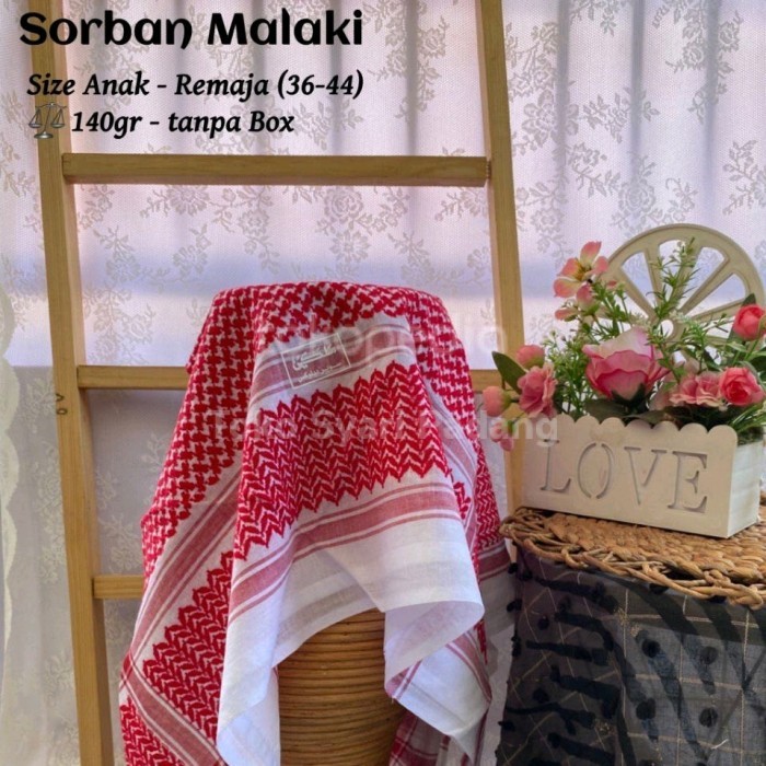 Best Quality Sorban Imamah Malaki Anak Laki Pria Remaja Lelaki Impor Arab Saudi