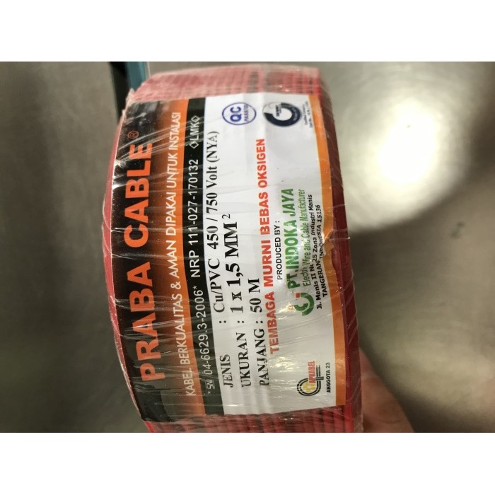 NEW Kabel NYA Praba 1.5 MM 50 Meter