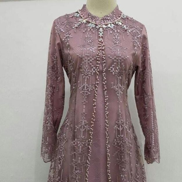 Gamis Brukat Simple Kondangan Terlaris