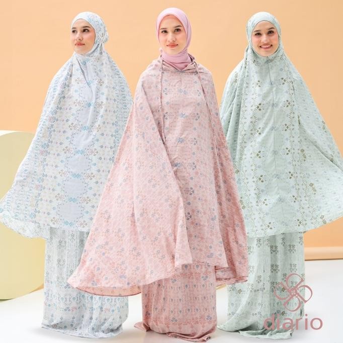 Diario x Dwihanda - Mukena Harmony Prayer Set 2in1 Free Sejadah Travel