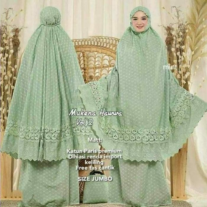 Mukena Hawa Katun Paris Mukena Dewasa Best Seller