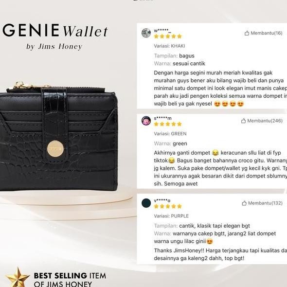 Jim Honey Genie Wallet Dompet Wanita Ecil