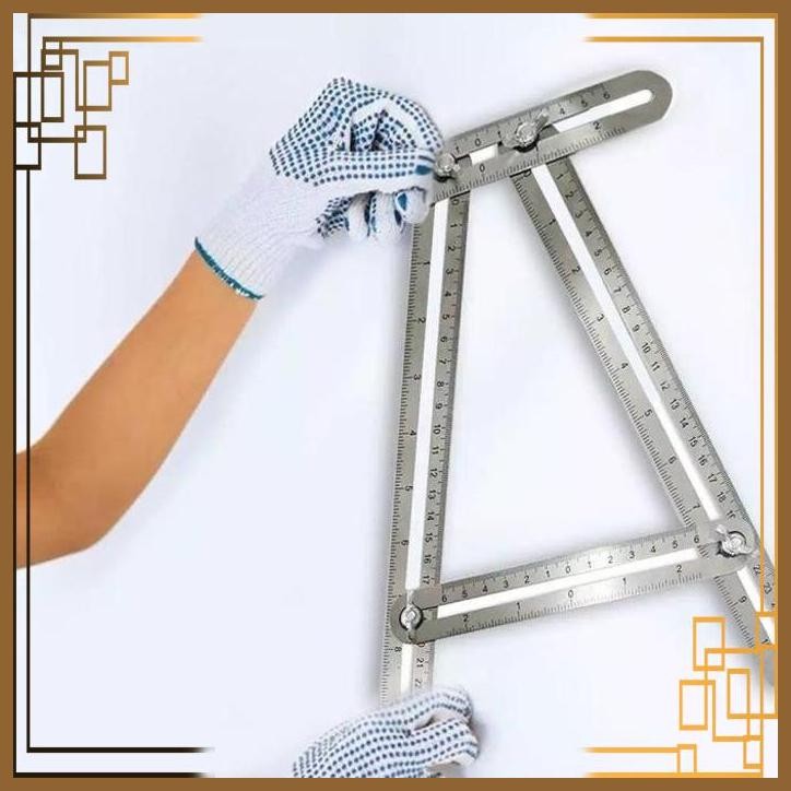 

[WMG] PENGGARIS SIKU LIPAT UKUR 4 SISI ANGLEIZER EMPAT SUDUT ANGLE IZER