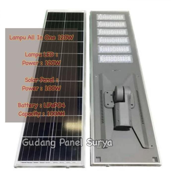 Sale Lampu Jalan Pju All In One 120W Lampu Jalan Pju All In One 120Watt