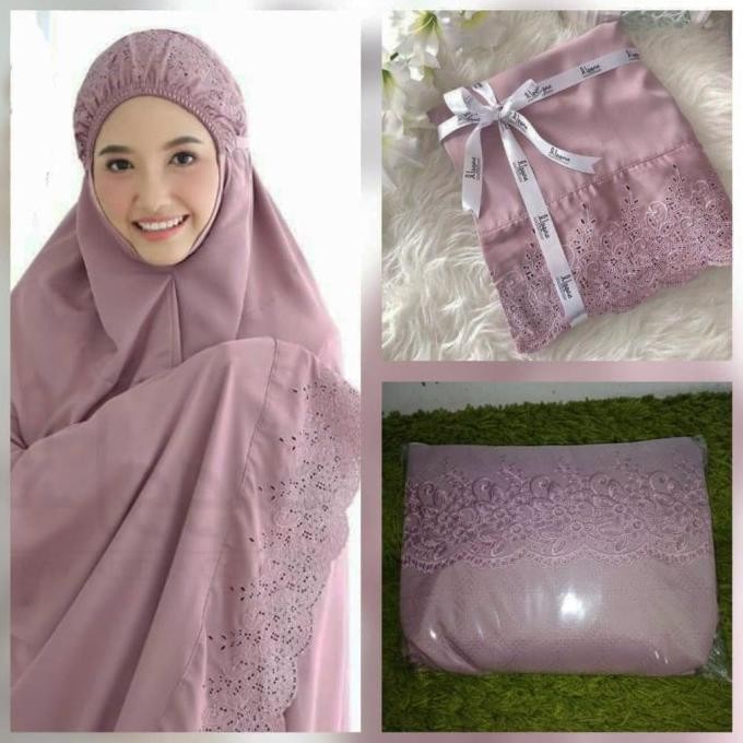 Terjangkau Mukena Grosir Dewasa Jumbo Sakita Pasteleena - Ungu Tua