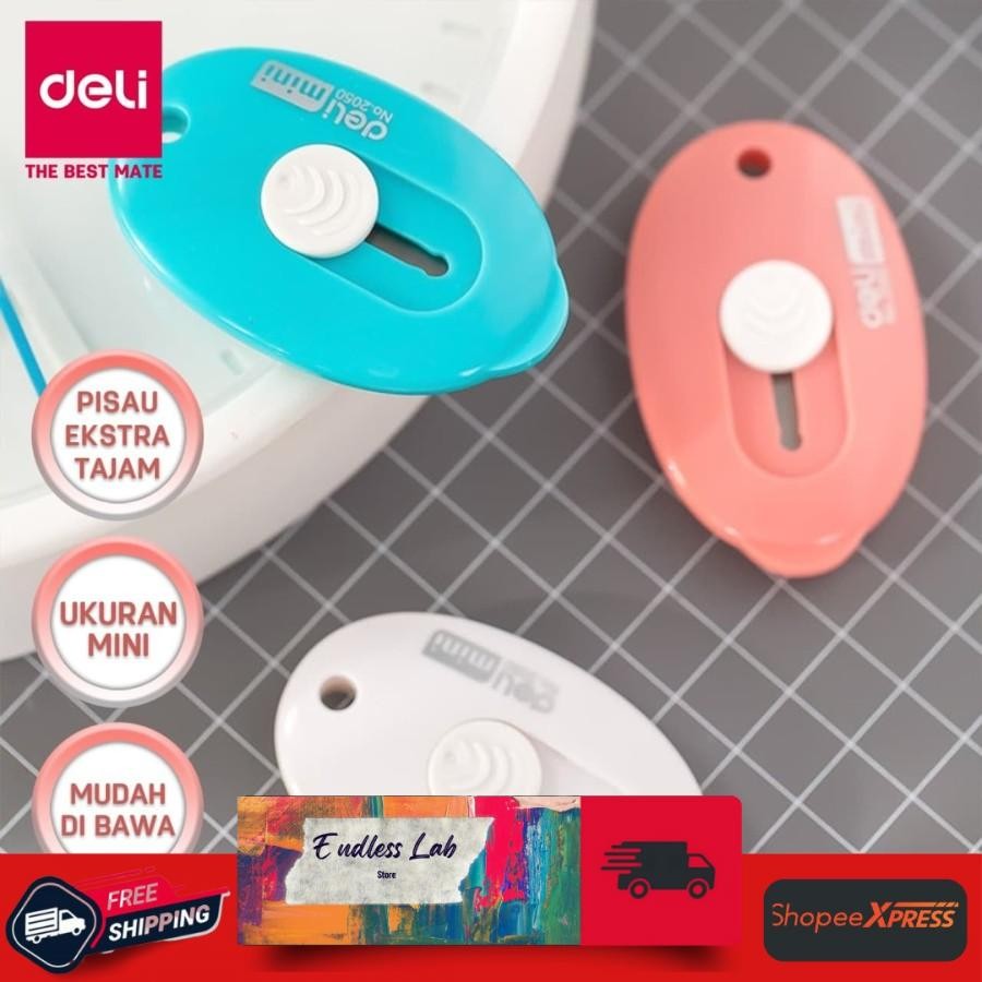 

Deli Pisau Mini Cutter Unboxing Paket