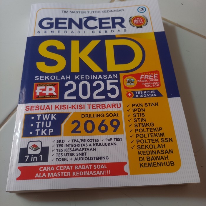 

Original Gencer Generasi Cerdas Skd Sekolah Kedinasan 2025 Sesuai Kisi Kisi Terbaru Best Seller Tim