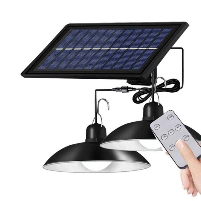 Lampu Gantung Taman Teras Jalan Parkiran Outdoor Tenaga Surya Solar